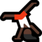 Person Cartwheeling - Black emoji on Microsoft